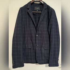 Men's Blue Stripes Guess Blazer Jacket XL